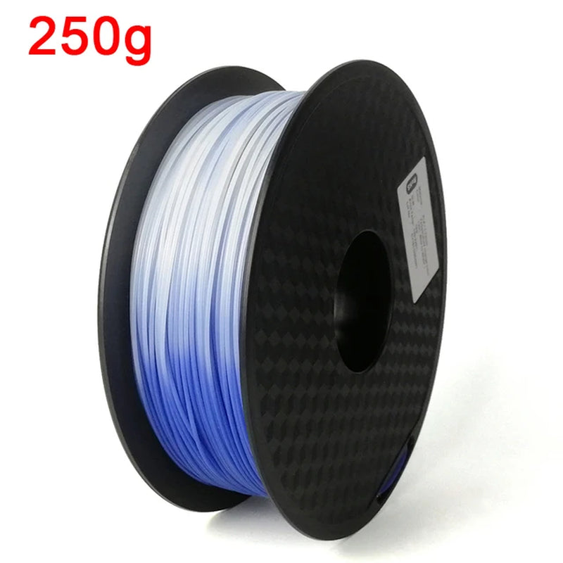 1.75Mm PLA 3D Printer Filament Color Change with Temperature 31-45 Degrees Dark Green to Red to Yellow 3D Printing Material