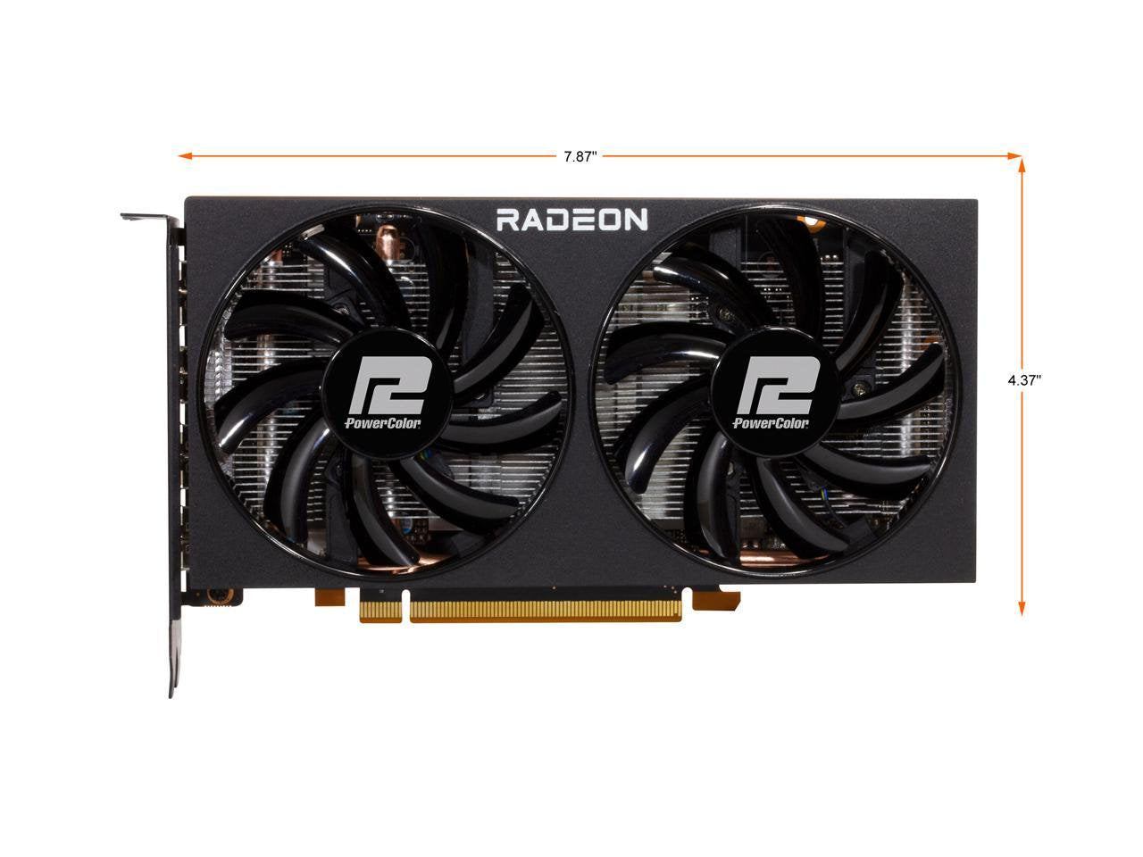 Fighter Radeon RX 6600 8GB GDDR6 PCI Express 4.0 ATX Video Card AXRX 6600 8GBD6-3DH